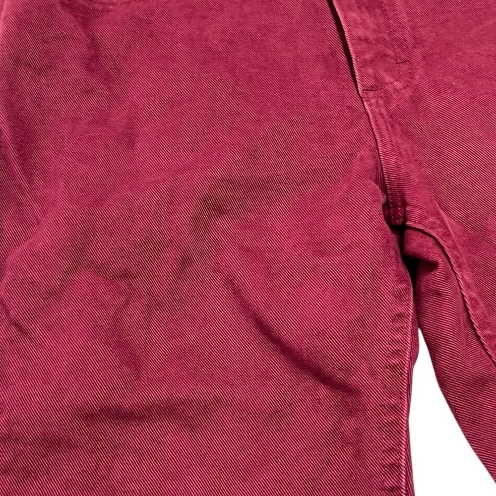 Vtg Lee Straight Leg Jeans Women's Sz 9 Med Red Denim 25x30 100% Cotton USA - Picture 4 of 15
